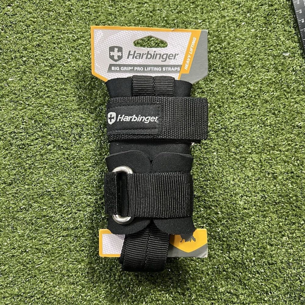 BRAND NEW HARBINGER BIG GRIP PRO LIFTING STRAPS HEAVY LIFTING EXERCISE